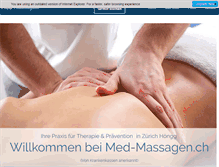 Tablet Screenshot of med-massagen.ch
